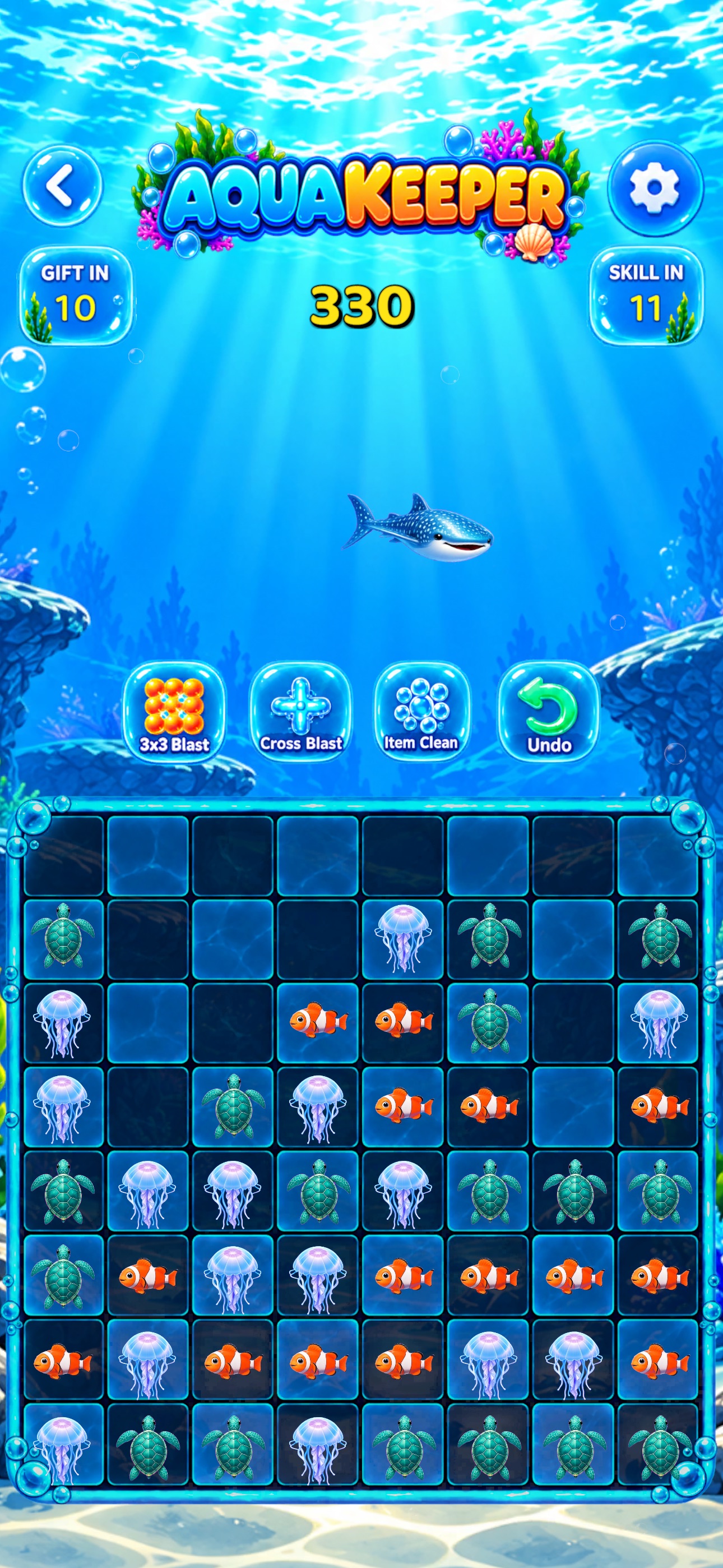 Screenshot 1 of Aqua Keeper: Match 3 Puzzle