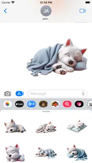 sleeping westie stickers problems & solutions and troubleshooting guide - 1