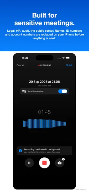 Vertex Meet: Meeting Minutes screenshot 2