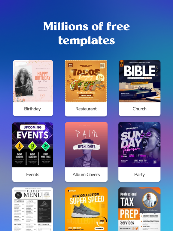 PosterMyWall: Design & Promote iPad screenshot 2 - Graphics & Design app