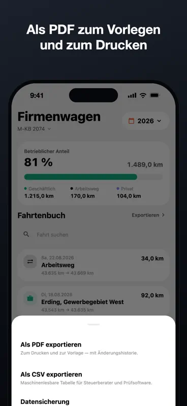 Fahrtenbuch: lückenlos screenshot 5 of 6