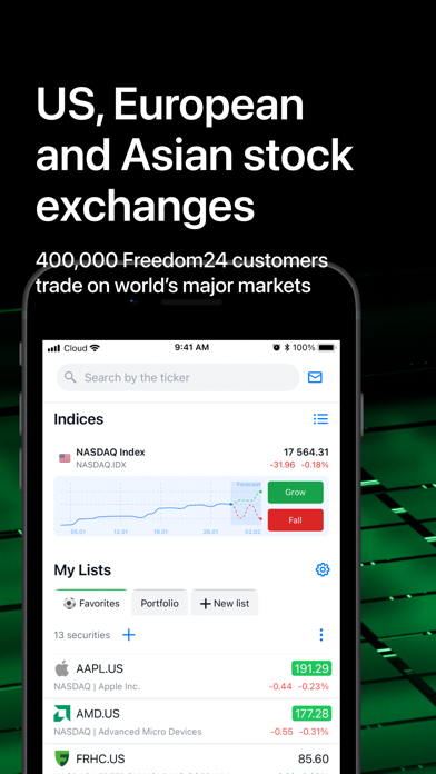 Tradernet by Freedom Finance Screenshot 1 - AppWisp.com Tradernet by Freedom Finance Screenshot 1 - AppWisp.com