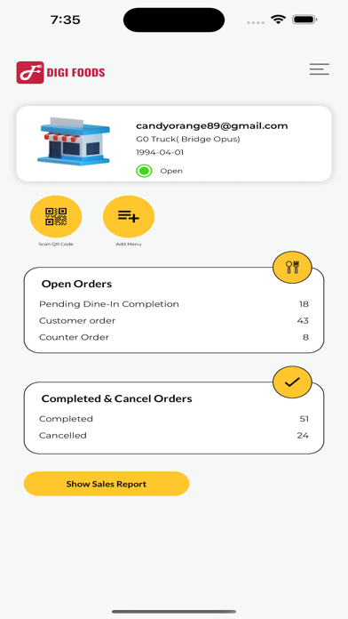 Digi Foods Partner Screenshot