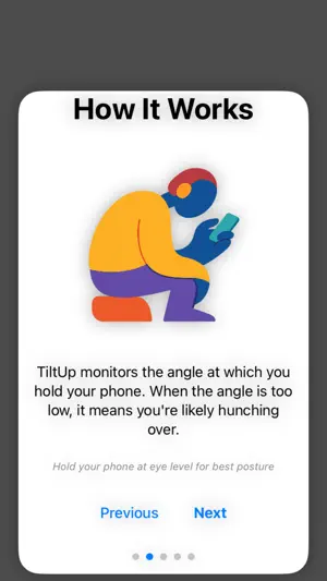 TiltUp: Posture Tracker screenshot 3