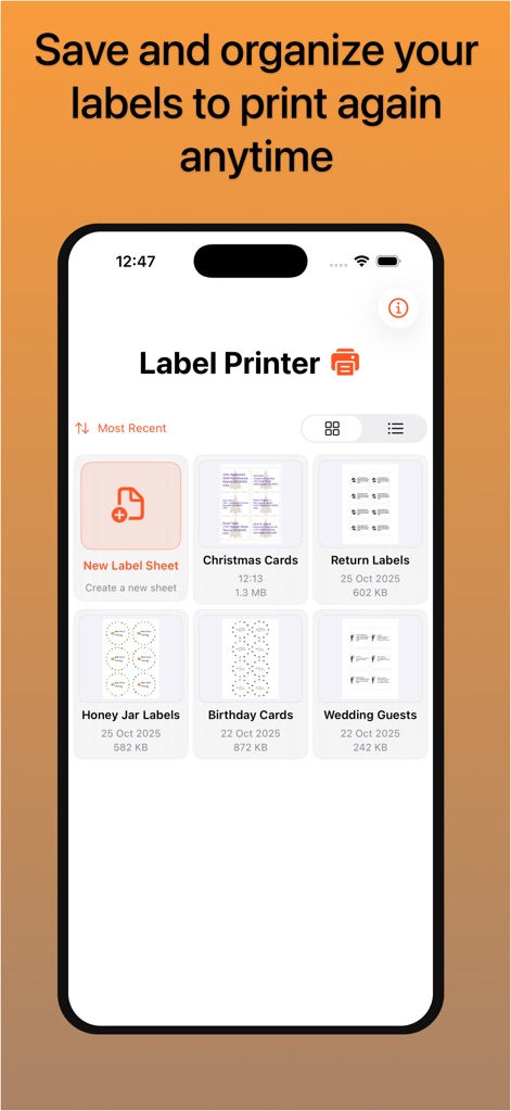 Label Printer - Utilities App | MWM