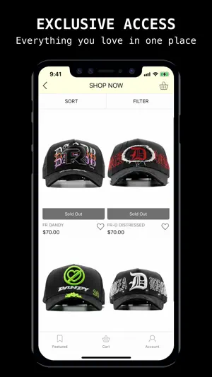 DandyHats screenshot 2