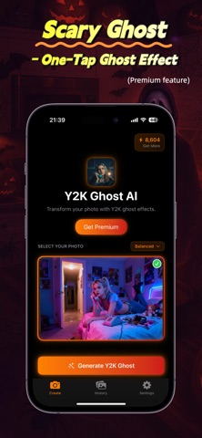Dreamy Y2K AI Photo Generator iPhone screenshot