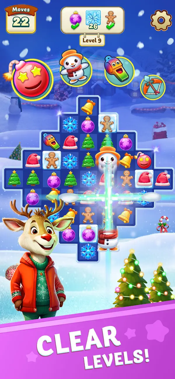 Screenshot #2 pour Christmas Adventure 3: Match-3