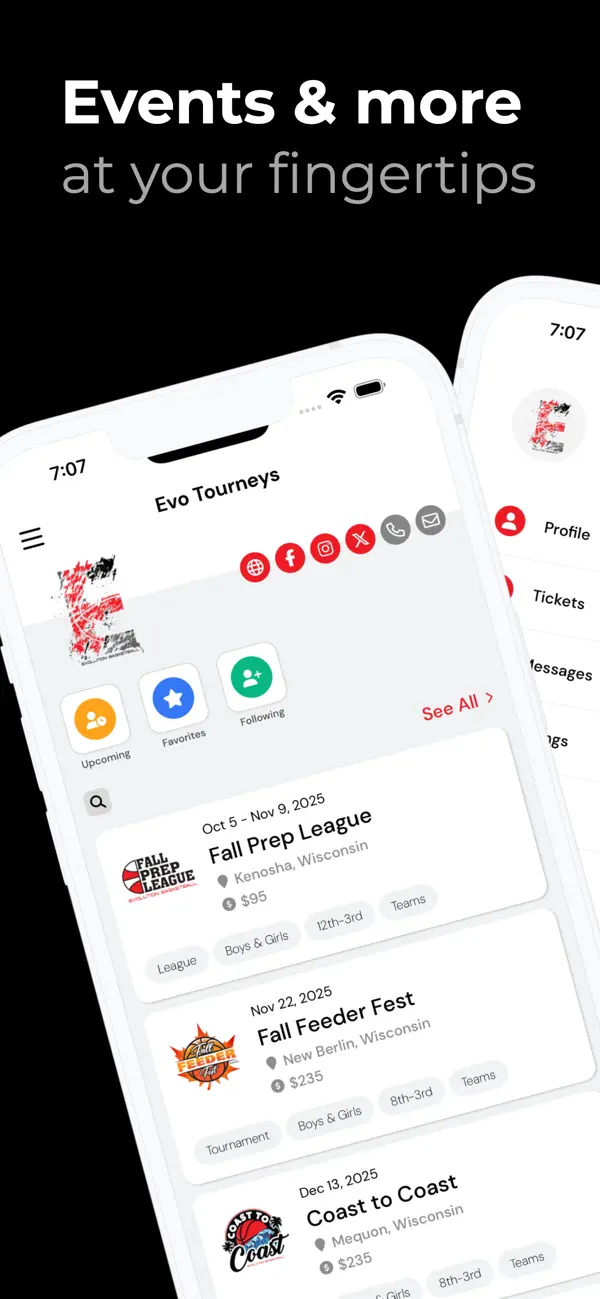 Screenshot #1 pour Evo Tourneys