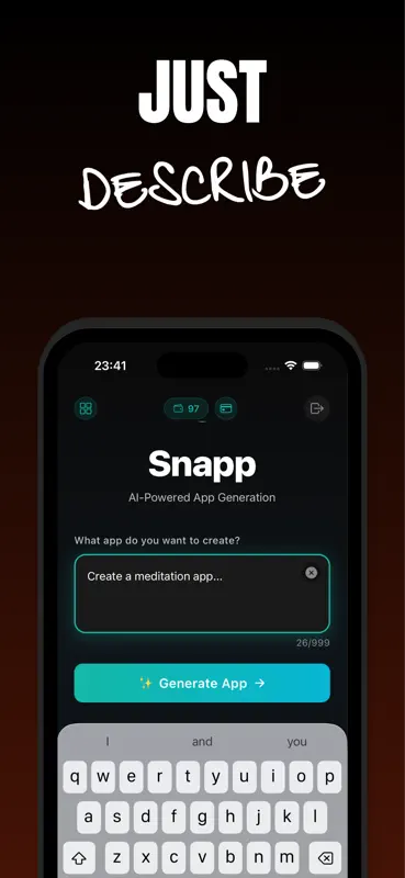 Snapp AI: Build Apps with AI screenshot 2 of 6