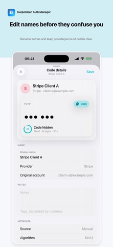 SwipeClean Auth Manager Screenshot 1 of 9