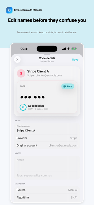 SwipeClean Auth Manager Screenshot 1 of 9
