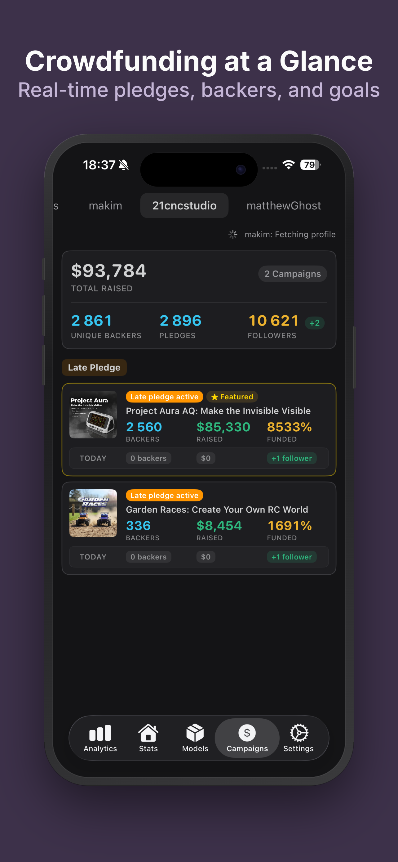 MakerStats 3D Printing Tracker