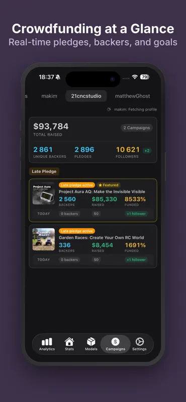 MakerStats 3D Printing Tracker screenshot 5 of 7