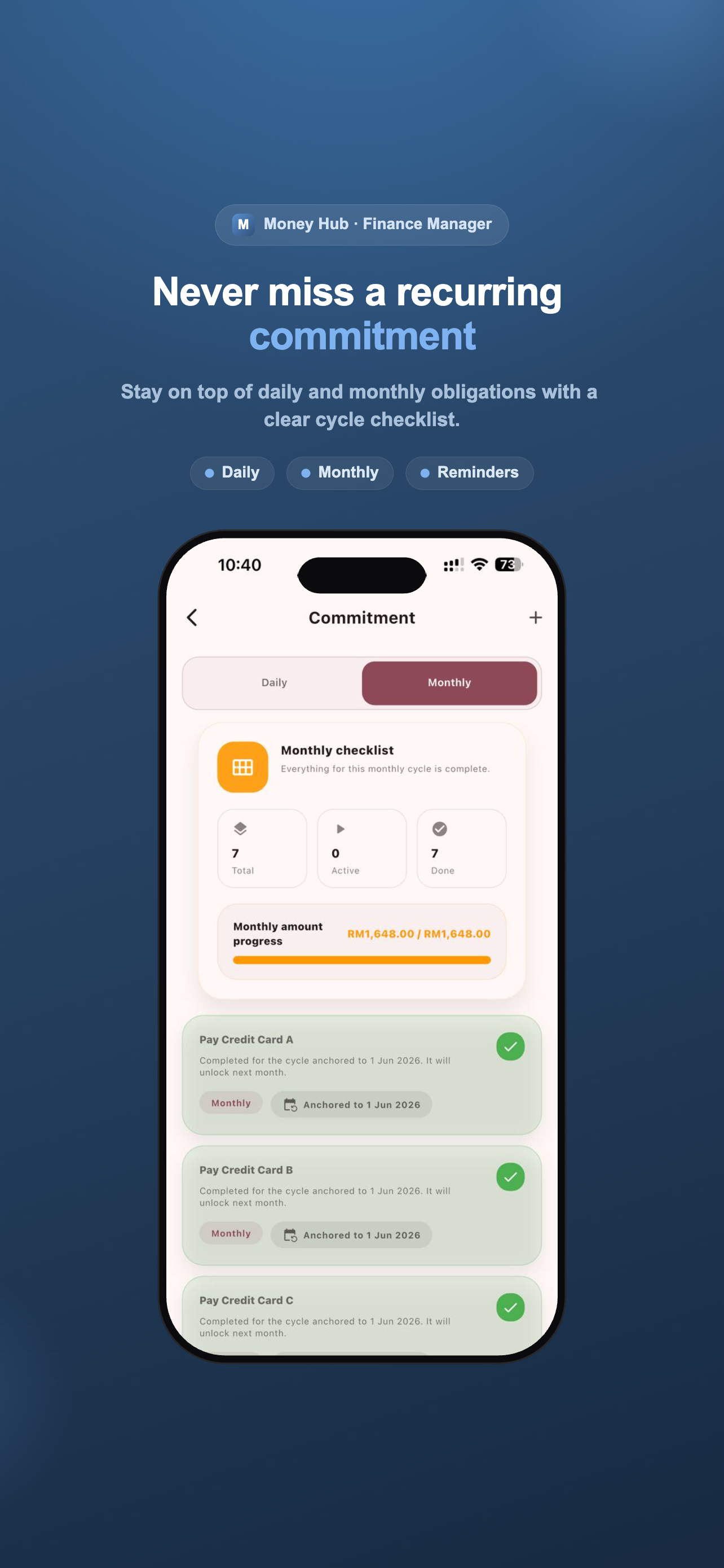 Money Hub: Finance Manager screenshot 5