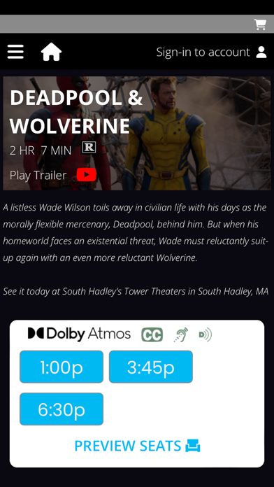 South Hadley's Tower Theaters Screenshot