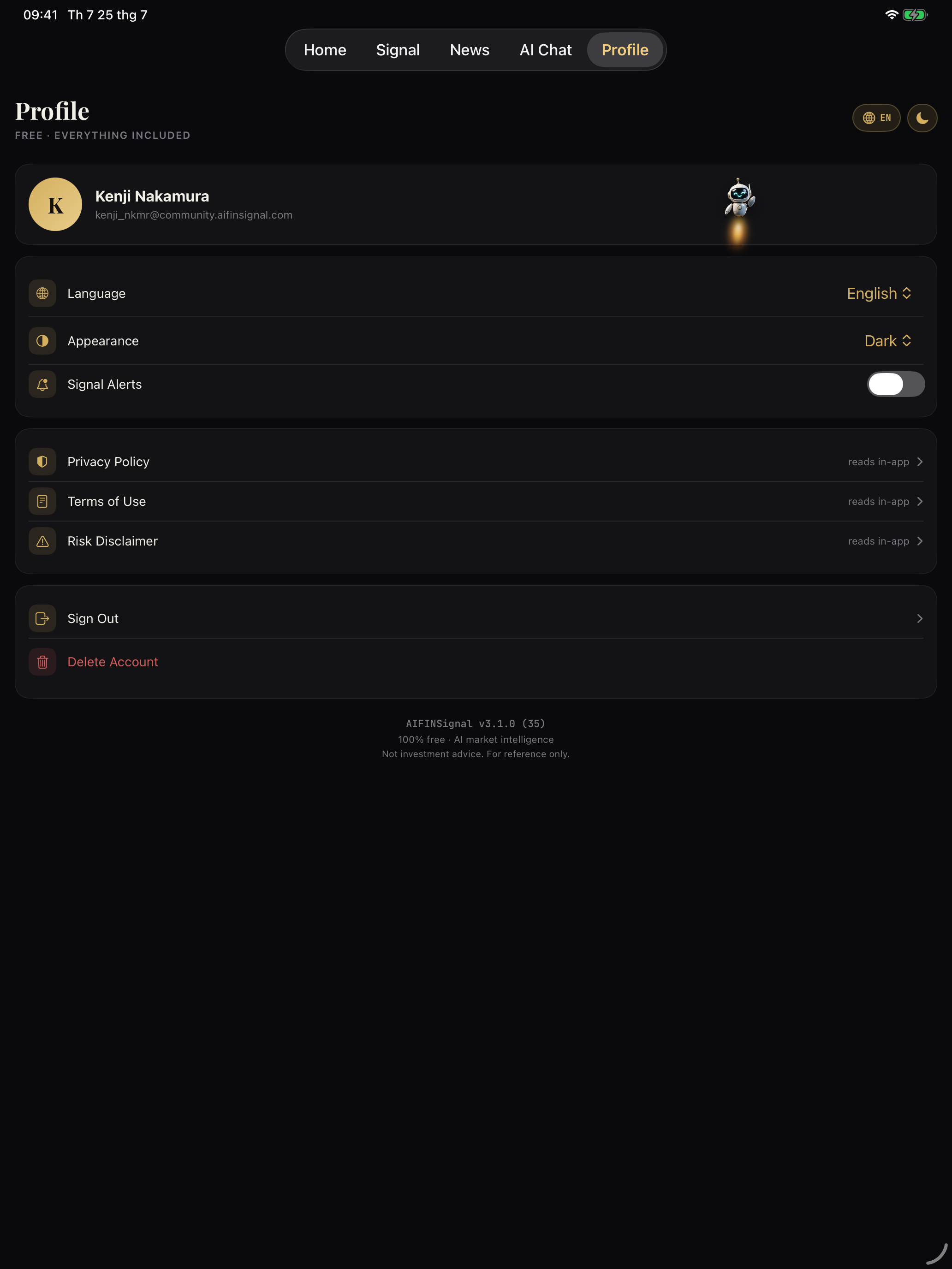AIFiNSignal screenshot 10