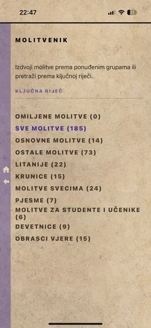 Molitvenik i kalendar screenshot 2