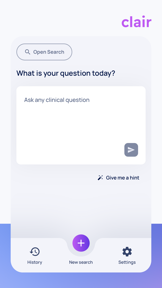 Clair - Clinical AI Reference screenshot
