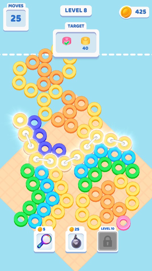 #3. Thread The Beads (iOS) 由: Bugbomb