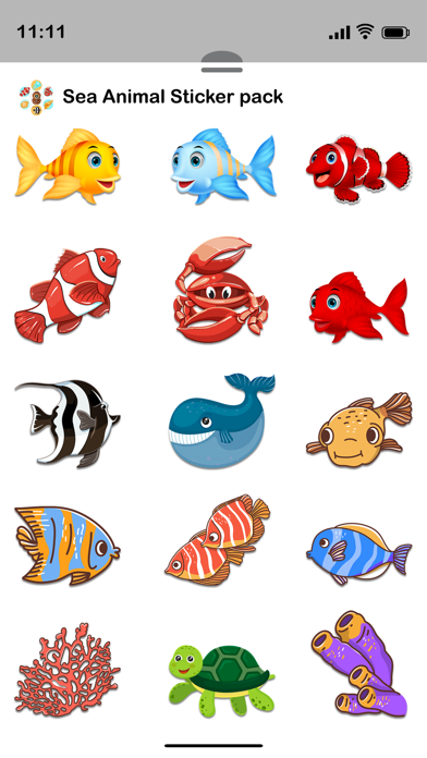 Screenshot #2 pour Sea Animal Stickers Pack