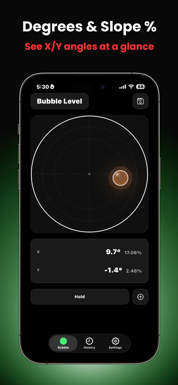 Screenshot #2 pour Bubble Level: Pro Measure Tool