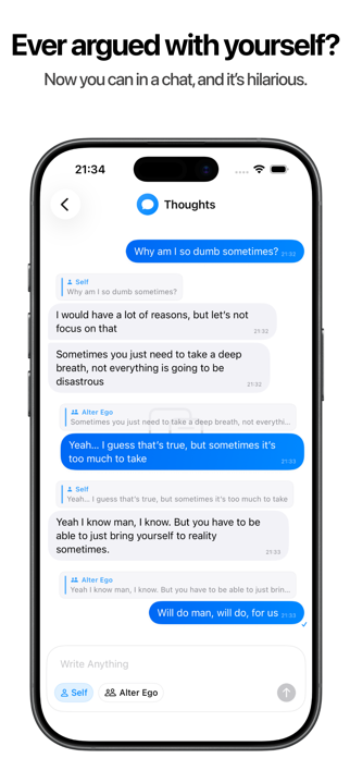 SoloType - Chat with Yourself Screenshot 2 of 9