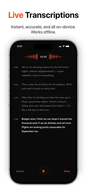 Wavelogs: AI Voice Notes screenshot 3