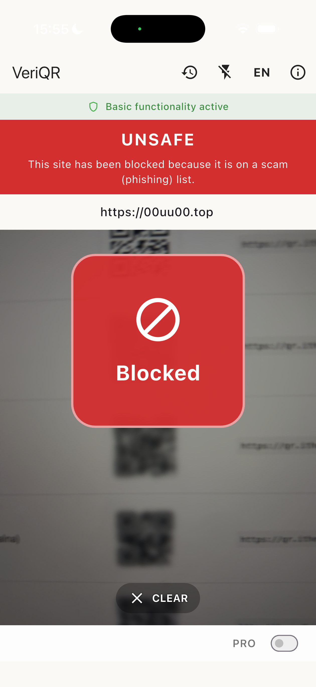 VeriQR Advanced QR scanner screenshot 3