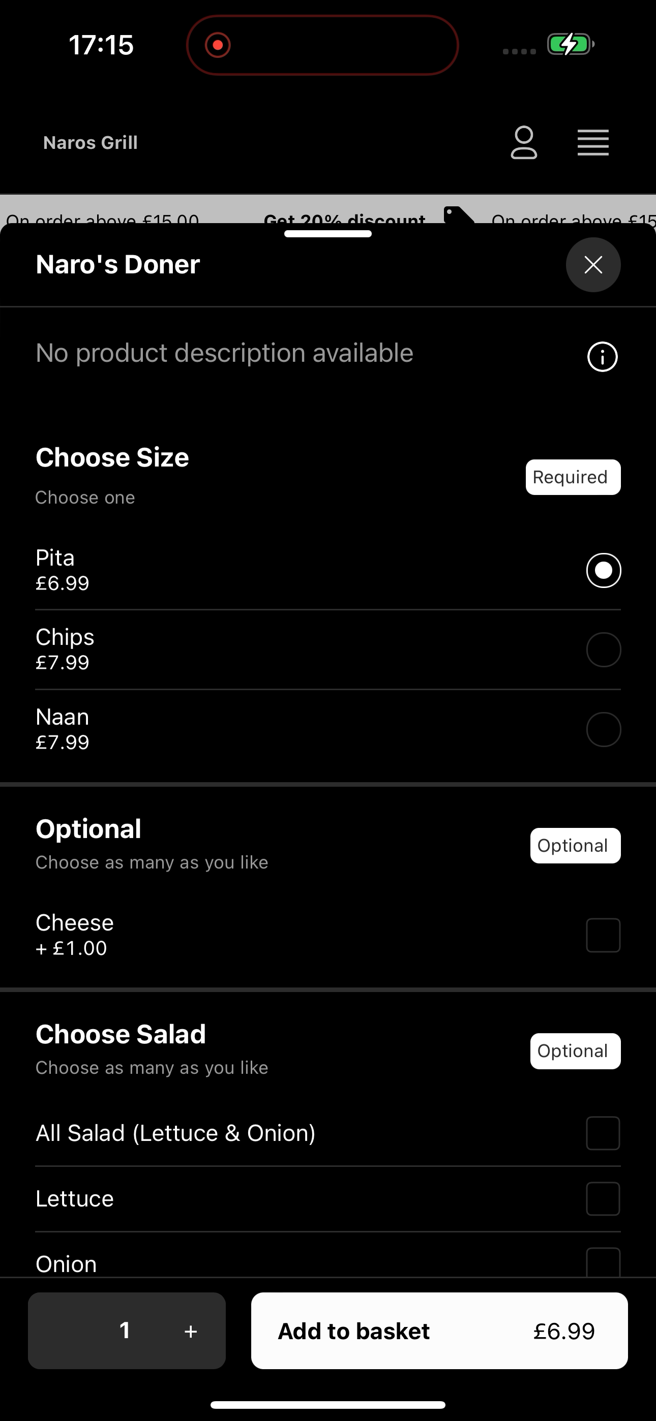 Naros Grill screenshot 8