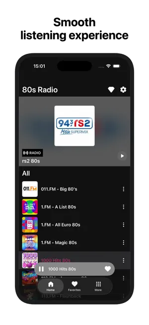 80s Radio: Retro Music & Hits screenshot 1