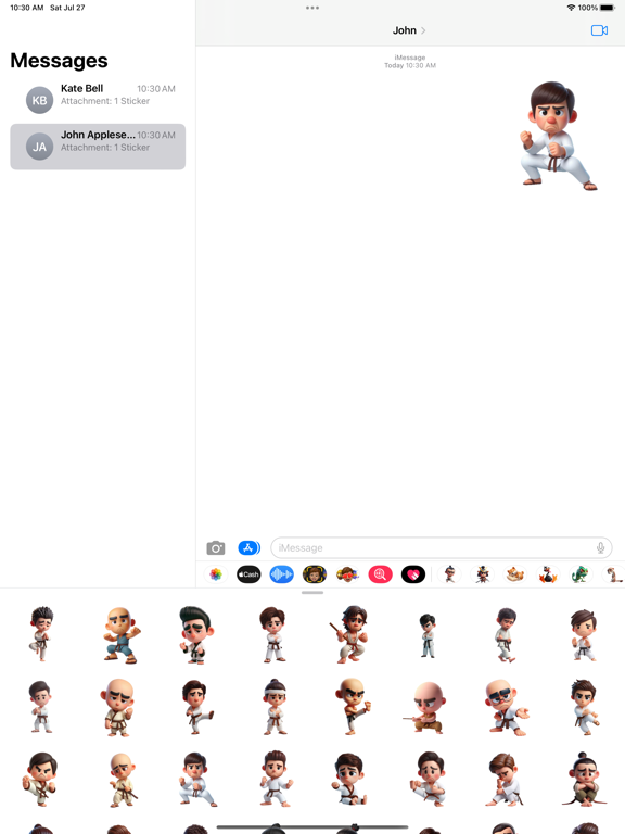 Screenshot #4 pour Sad Kung Fu Stickers