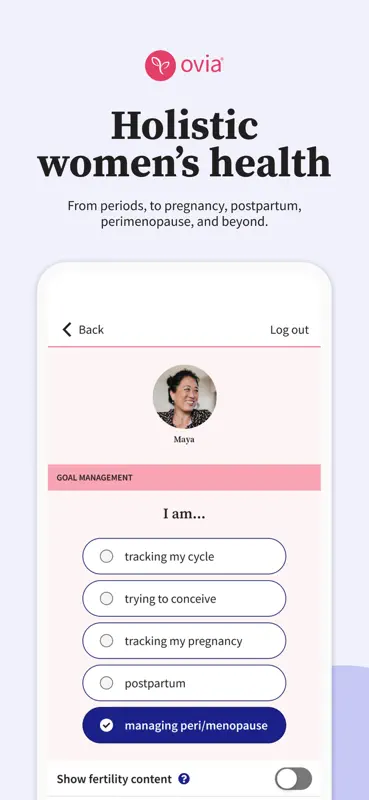 Ovia Cycle & Pregnancy Tracker screenshot 1 of 8