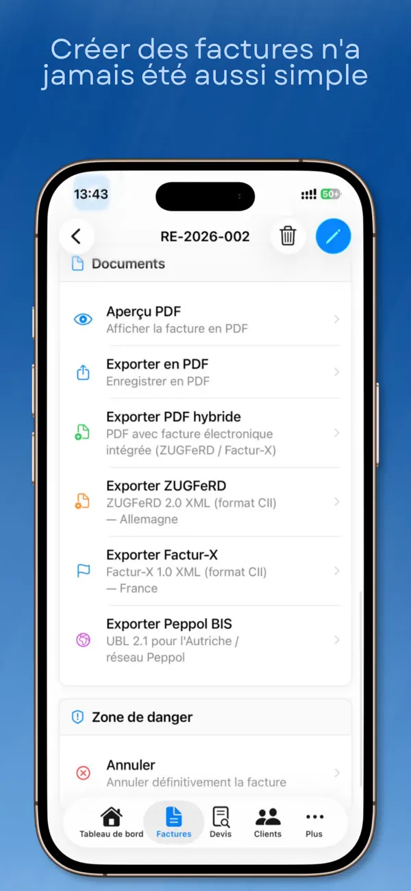 Screenshot #3 pour Facture Directe : Devis