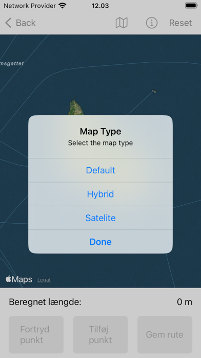 Mine vandreruter Screenshot