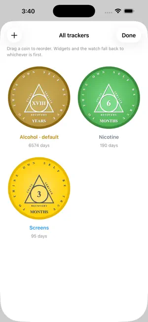 Simple Sobriety Tracker screenshot 2