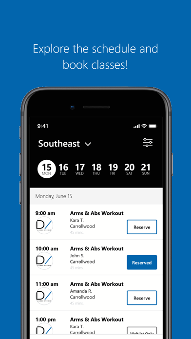 Dī' namik Lagree Studios iPhone screenshot 3 - Health & Fitness app
