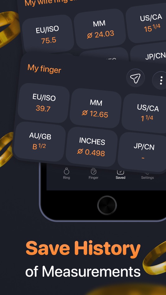 #4. Ring Sizer: Measuring Tool App (iOS) By: Francis Flores