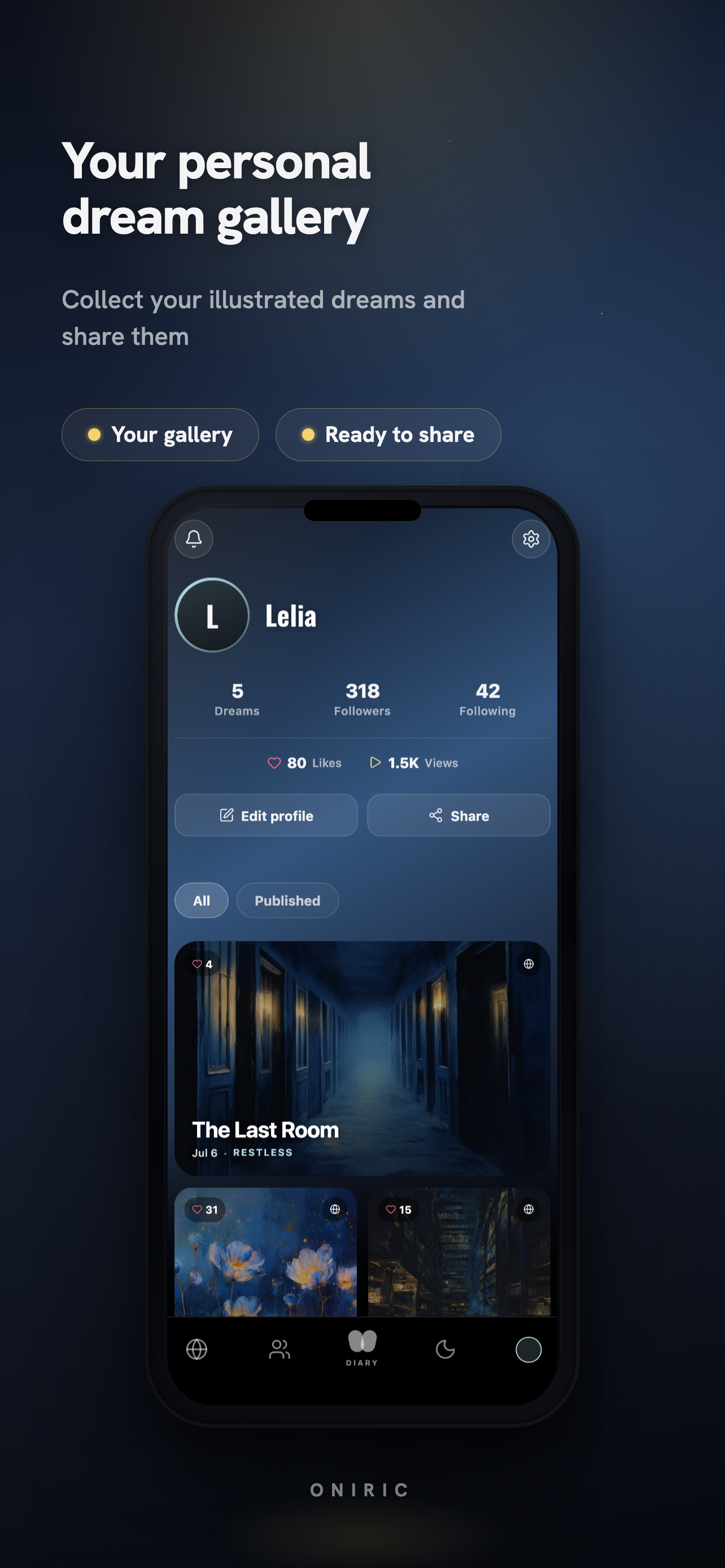 Oniric - Dream Journal screenshot 6