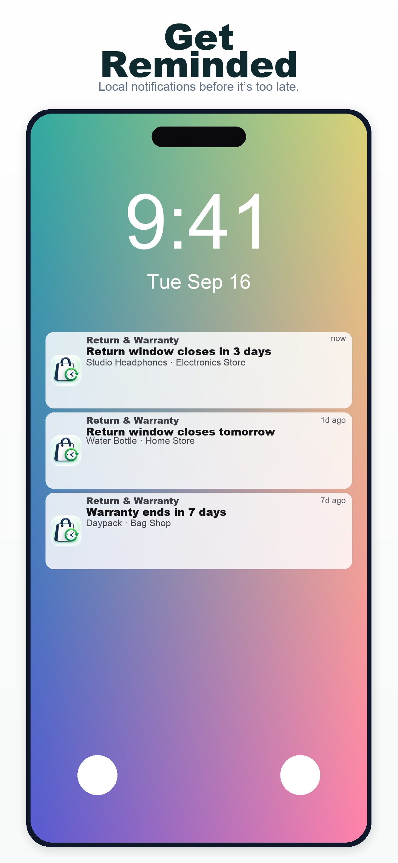 Screenshot 6 of Return & Warranty Deadlines