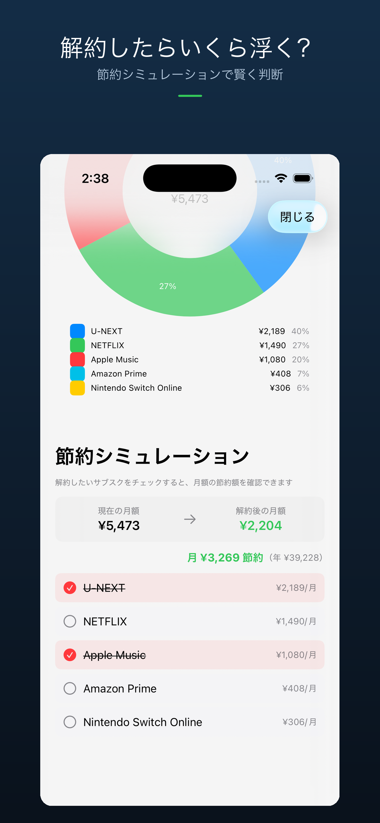 SubSmart - サブスク管理&節約アプリ