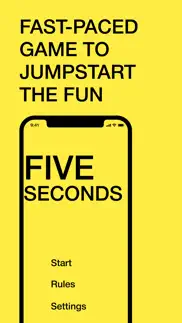 five seconds, games for party problems & solutions and troubleshooting guide - 1