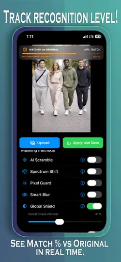 Captura de pantalla de Hidden Face – AI Privacy en iPhone 4