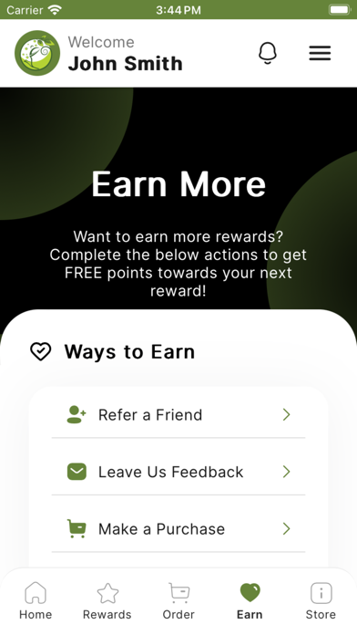 The Liquid Leaf Rewards Screenshot
