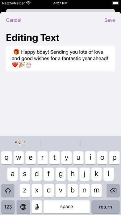 Birthdays - Reminders and more Screenshot
