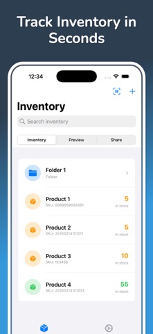 Inventory: Product Tracker App Screenshot 1 of 3