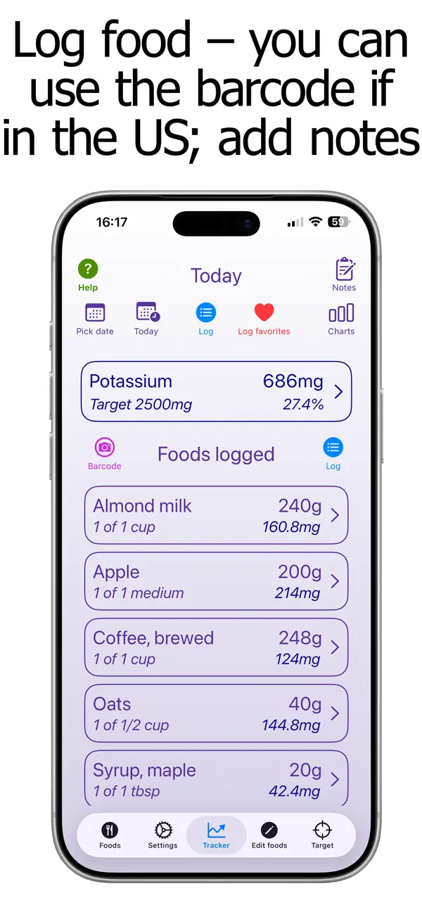Screenshot #3 pour Potassium Counter & Tracker