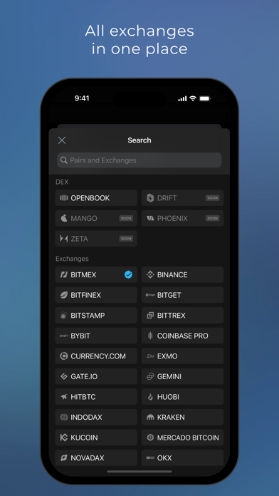 TabTrader - crypto terminal Screenshot