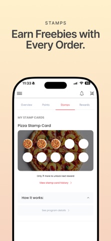Pizza Villa Rewards iPhone screenshot