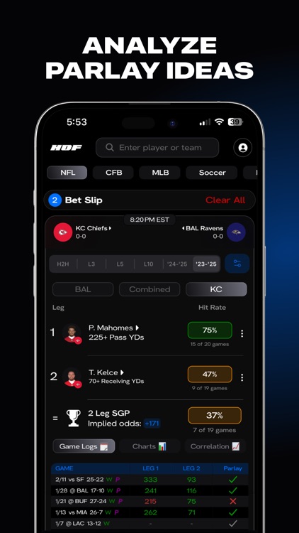 HOF: Sports Stats & Data